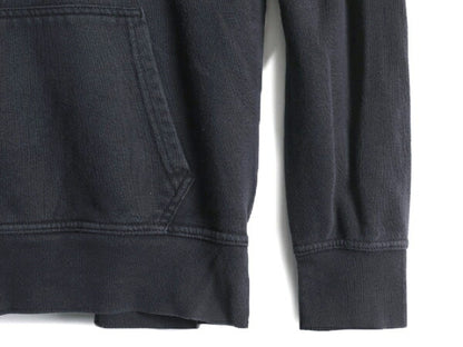 US企画 ノースフェイス スウェット フード パーカー メンズ S 古着 The North Face プルオーバー 裏起毛 ブラック アウトドア ロゴ刺繍 黒