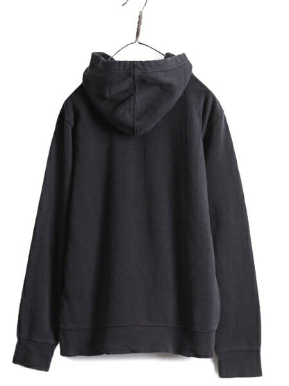 ノースフェイス プリント スウェット フード パーカー メンズ M The North Face プルオーバー 裏起毛 トレーナー ブラック アウトドア 薄手
