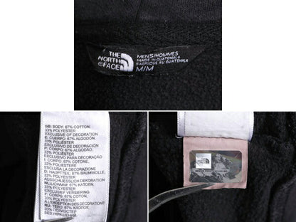 ノースフェイス プリント スウェット フード パーカー メンズ M The North Face プルオーバー 裏起毛 トレーナー ブラック アウトドア 薄手
