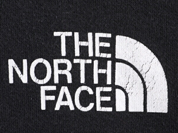 ノースフェイス 両面 プリント スウェット フード パーカー メンズ M / The North Face プルオーバー 裏起毛 黒 トレーナー ブラック 薄手