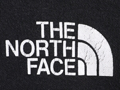 ノースフェイス 両面 プリント スウェット フード パーカー メンズ M / The North Face プルオーバー 裏起毛 黒 トレーナー ブラック 薄手
