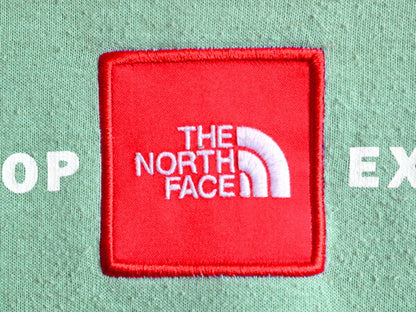 ノースフェイス プリント スウェット フード パーカー レディース M The North Face ボックスロゴ ワッペン アウトドア トレーナー 裏起毛