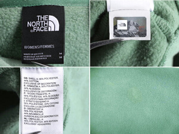 ノースフェイス プリント スウェット フード パーカー レディース M The North Face ボックスロゴ ワッペン アウトドア トレーナー 裏起毛