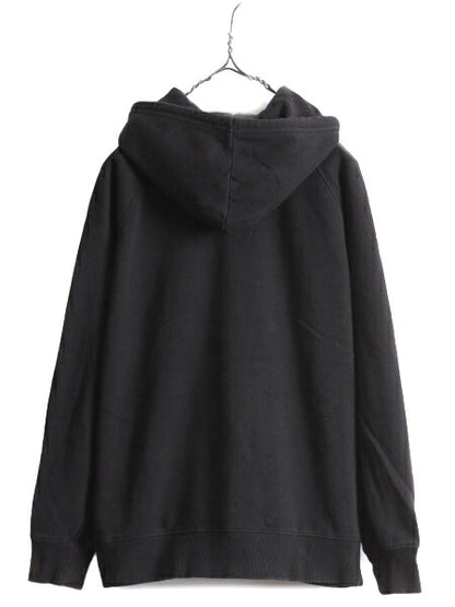 ノースフェイス プリント スウェット フード パーカー レディース L 古着 The North Face プルオーバー 裏起毛 トレーナー アウトドア 薄手