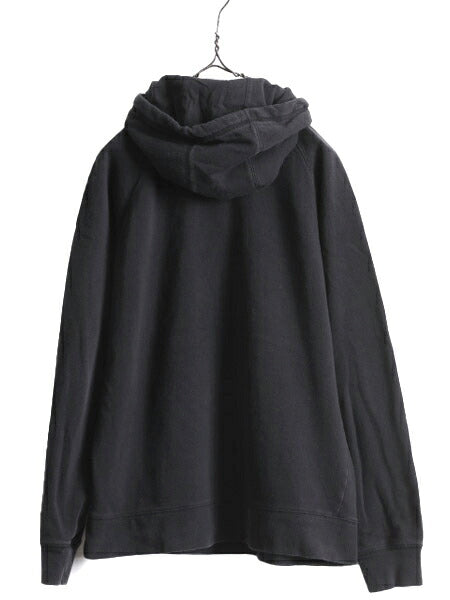 ノースフェイス プリント スウェット フード パーカー レディース XL 古着 The North Face プルオーバー 裏起毛 トレーナー アウトドア 黒