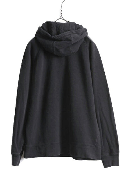 ノースフェイス プリント スウェット フード パーカー レディース XL 古着 The North Face プルオーバー 裏起毛 トレーナー アウトドア 黒