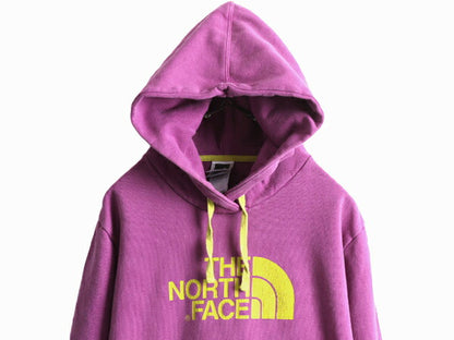 ノースフェイス プリント スウェット フード パーカー レディース XL 古着 The North Face プルオーバー 裏起毛 トレーナー 大きいサイズ