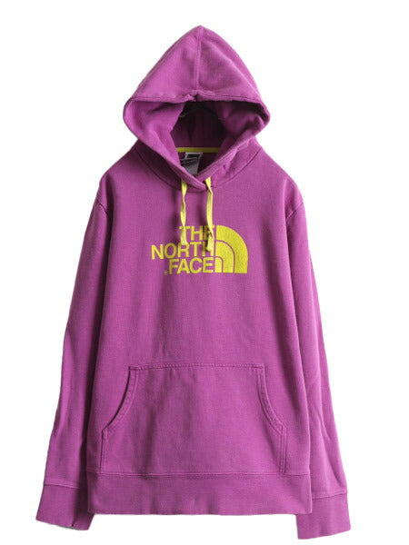 ノースフェイス プリント スウェット フード パーカー レディース XL 古着 The North Face プルオーバー 裏起毛 トレーナー 大きいサイズ