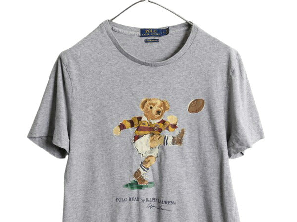 ポロベア ポロ ラルフローレン プリント 半袖 Tシャツ メンズ レディース М / キャラクター カットソー シングルステッチ スリム フィット
