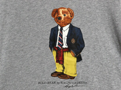 ポロベア ポロ ラルフローレン プリント 半袖 Tシャツ メンズ XXL / 古着 キャラクター カットソー シングルステッチ 大きいサイズ グレー