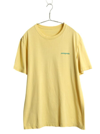USA製 パタゴニア 両面 プリント 半袖 Tシャツ メンズ M アウトドア フィッシュ バックプリント グラフィック アート イラスト カットソー