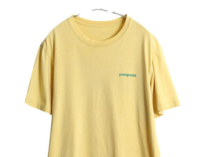 USA製 パタゴニア 両面 プリント 半袖 Tシャツ メンズ M アウトドア フィッシュ バックプリント グラフィック アート イラスト カットソー