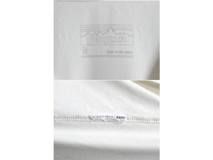 パタゴニア プリント 長袖 Tシャツ メンズ М アウトドア ボーダー ストレッチ カットソー サーフ ラッシュガード インナー アンダーシャツ