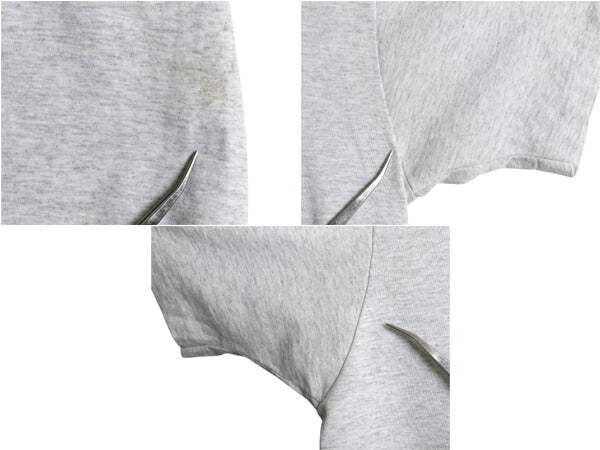 90s USA製 3段 カレッジ フットボール プリント 半袖 Tシャツ メンズ XL 古着 オールド シングルステッチ カットソー 大きいサイズ グレー
