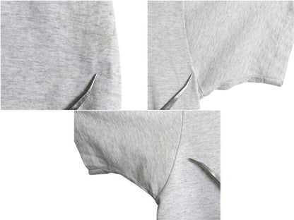 90s USA製 3段 カレッジ フットボール プリント 半袖 Tシャツ メンズ XL 古着 オールド シングルステッチ カットソー 大きいサイズ グレー
