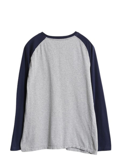 ポロ ラルフローレン プリント 長袖 ベースボール Tシャツ キッズ XL メンズ S 程/ ロンT シングルステッチ カットソー ラグラン ツートン