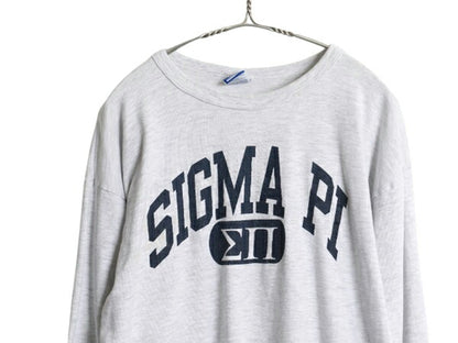 80s USA製 チャンピオン 2段 カレッジ プリント 長袖 Tシャツ メンズ XL 古着 ヴィンテージ ロンT カットソー ヘビーウェイト 大きいサイズ