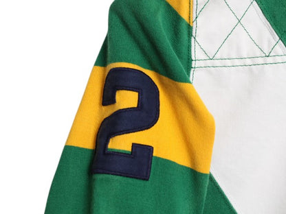ラグビー ラルフローレン 長袖 ラガーシャツ レディース S / ポロ 長袖シャツ ポロシャツ カットソー ラグビー 袖 ボーダー マルチカラー