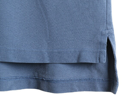 90s ■ OLD GAP 鹿の子 半袖 ポロシャツ メンズ M 90年代 オールド ギャップ 無地 半袖シャツ 旧タグ 紺タグ デカタグ カノコ ソリッド 青
