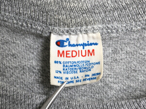 80s USA製 チャンピオン 2段 プリント 半袖 Tシャツ メンズ М 小さめ S 程/ ヴィンテージ 88 12 目付き シングルステッチ ヘビーウェイト