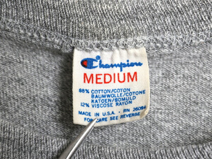 80s USA製 チャンピオン 2段 プリント 半袖 Tシャツ メンズ М 小さめ S 程/ ヴィンテージ 88 12 目付き シングルステッチ ヘビーウェイト