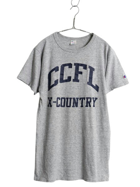 80s USA製 チャンピオン 2段 プリント 半袖 Tシャツ メンズ М 小さめ S 程/ ヴィンテージ 88 12 目付き シングルステッチ ヘビーウェイト