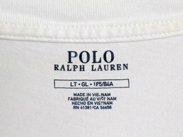 ポロベア ポロ ラルフローレン プリント 半袖 Tシャツ メンズ L キャラクター コットン カットソー シングルステッチ ホワイト トップス 白