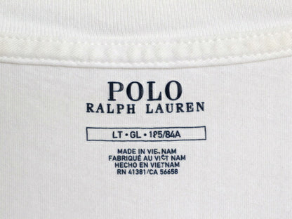 ポロベア ポロ ラルフローレン プリント 半袖 Tシャツ メンズ L キャラクター コットン カットソー シングルステッチ ホワイト トップス 白