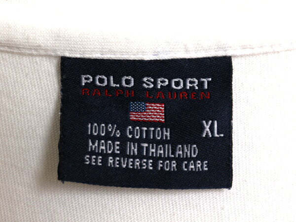 90s ポロスポーツ ラルフローレン プリント 長袖 Tシャツ メンズ XL オールド ポロ ロンT ロングTシャツ コットン カットソー 大きいサイズ