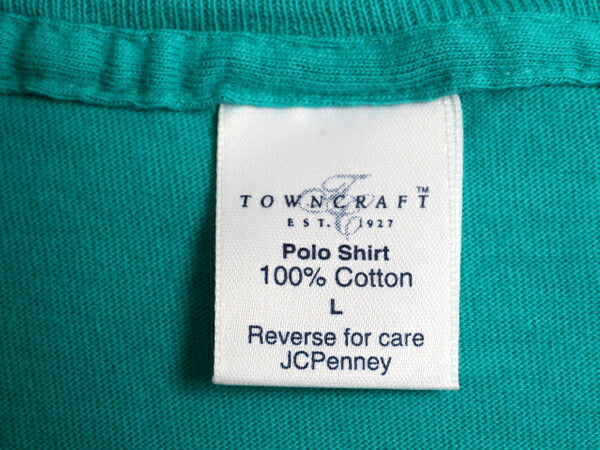 デッドストック 90s USA製 タウンクラフト ポケット付き 無地 半袖 Tシャツ メンズ L / オールド シングルステッチ 耳付き ヘビーウェイト
