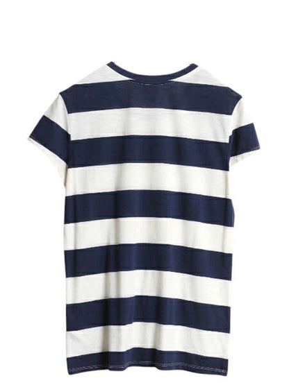 パタゴニア ボーダー ポケット付き 半袖 Tシャツ レディース S 古着 18年製 アウトドア ポケT カットソー オーガニック コットン ツートン