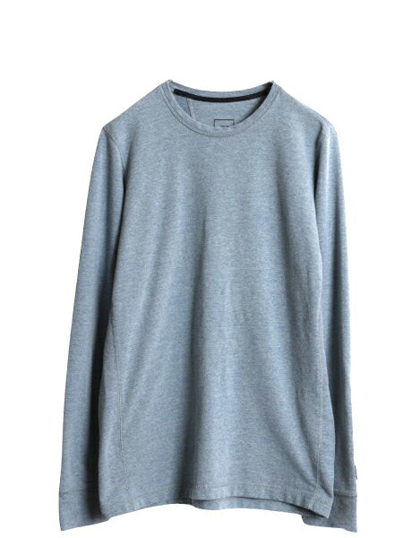 US企画 ノースフェイス テリー クルー 長袖 Tシャツ メンズ M 古着 アウトドア ストレッチ ロンT カットソー ヘビーウェイト 無地 シンプル