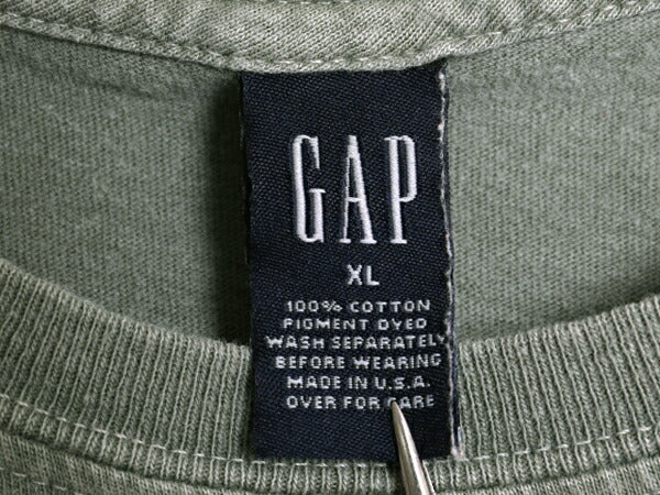 00s USA製 オールド ギャップ プリント 半袖 Tシャツ メンズ レディース XL 古着 オールド コットン ワンポイント カットソー 大きいサイズ