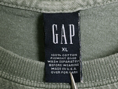 00s USA製 オールド ギャップ プリント 半袖 Tシャツ メンズ レディース XL 古着 オールド コットン ワンポイント カットソー 大きいサイズ