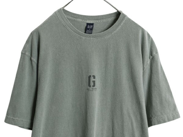 00s USA製 オールド ギャップ プリント 半袖 Tシャツ メンズ レディース XL 古着 オールド コットン ワンポイント カットソー 大きいサイズ