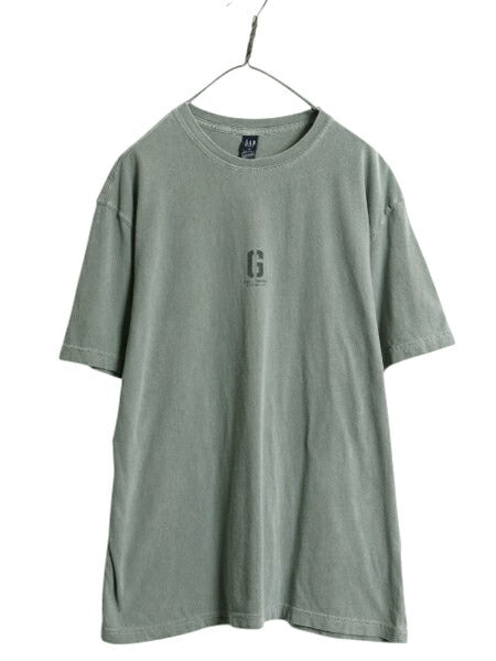00s USA製 オールド ギャップ プリント 半袖 Tシャツ メンズ レディース XL 古着 オールド コットン ワンポイント カットソー 大きいサイズ