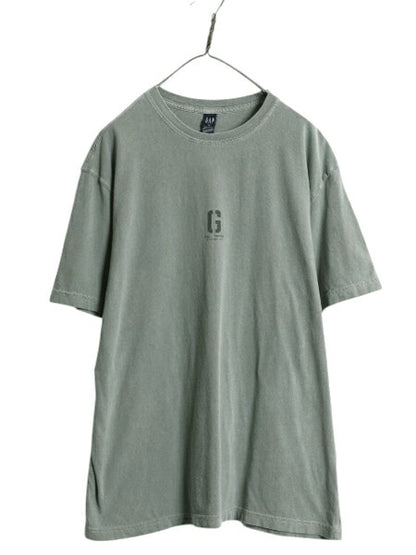 00s USA製 オールド ギャップ プリント 半袖 Tシャツ メンズ レディース XL 古着 オールド コットン ワンポイント カットソー 大きいサイズ