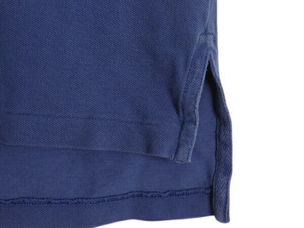 00s ダブルポニー ポロ ラルフローレン 鹿の子 半袖 ポロシャツ メンズ XL 古着 オールド 半袖シャツ ラガーシャツ タイプ 大きいサイズ 紺