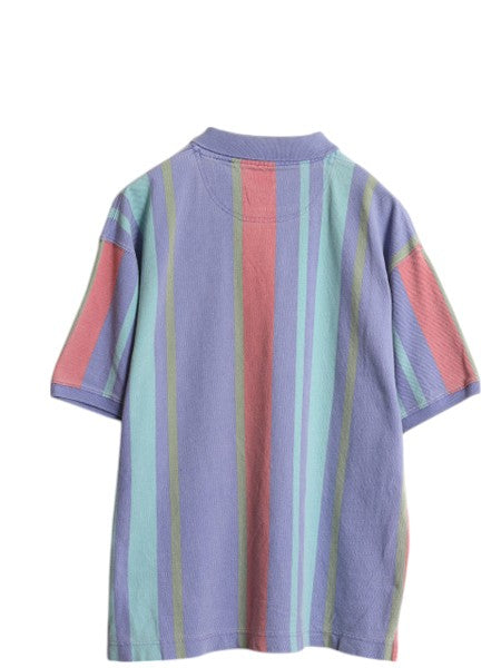 90s オールド ギャップ ストライプ 鹿の子 半袖 ポロシャツ メンズ S / 旧タグ 半袖シャツ カットソー コットン カジュアル マルチカラー