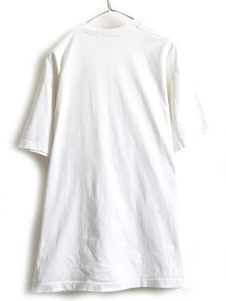90s USA製 ■ ワーナー バックスバニー 大判 プリント 半袖 Tシャツ ( メンズ レディース XL 程) 古着 90年代 ルーニー テューンズ キャラ