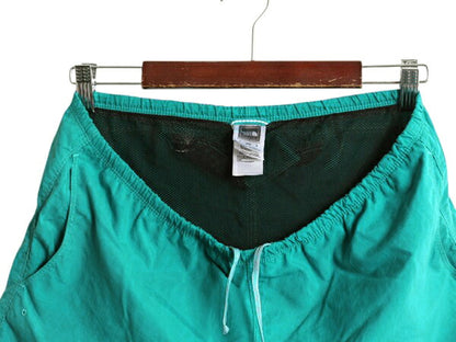 ノースフェイス ナイロン ショート パンツ レディース M メンズ S 程 アウトドア ショーツ 短パン 海パン 水陸両用 インナー付き スイム 緑