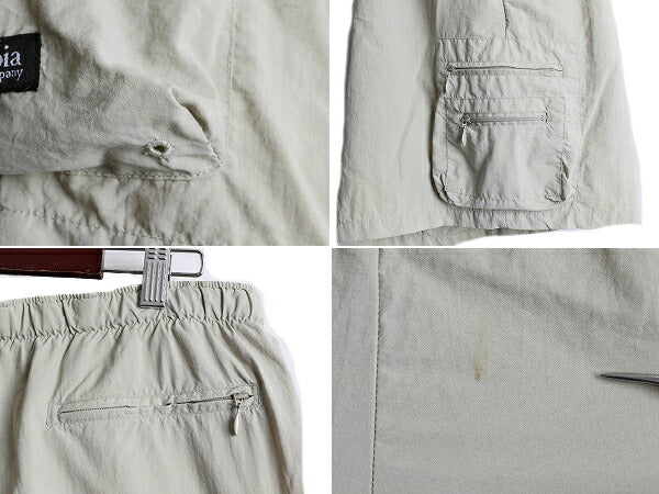 00s ■ コロンビア ナイロン カーゴ ショートパンツ ( レディース L ) 00年代 Columbia ショーツ 短パン アウトドア サファリ フィッシング