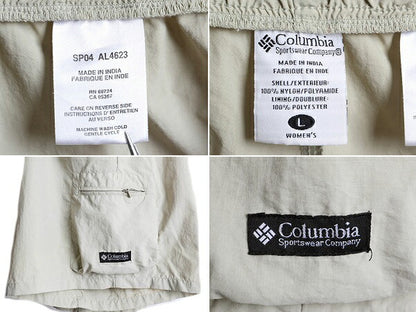 00s ■ コロンビア ナイロン カーゴ ショートパンツ ( レディース L ) 00年代 Columbia ショーツ 短パン アウトドア サファリ フィッシング