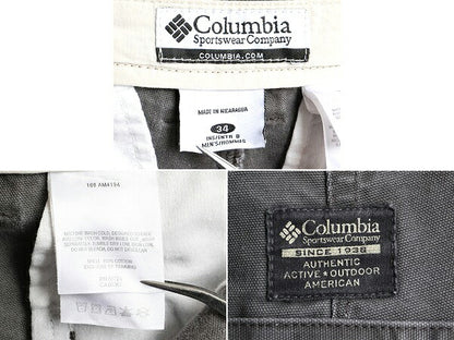 00s ■ コロンビア ダック ペインター ショートパンツ メンズ 34 古着 00年代 オールド Columbia ショーツ 短パン 半パン アウトドア 濃灰