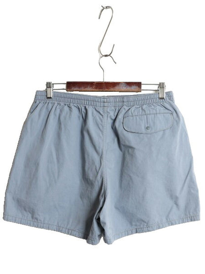 パタゴニア ファンホッガーズ ショーツ レディース M 古着 23年製 アウトドア ショートパンツ 短パン ノータック ワンポイント バギーズ 青