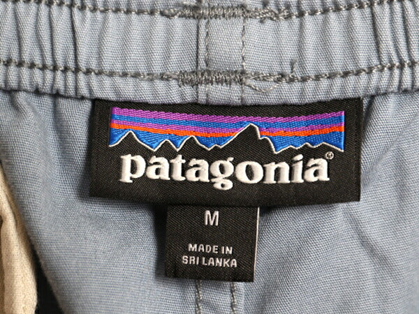 パタゴニア ファンホッガーズ ショーツ レディース M 古着 23年製 アウトドア ショートパンツ 短パン ノータック ワンポイント バギーズ 青