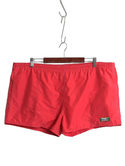 90s USA製 エルエルビーン ショートパンツ メンズ L オールド アウトドア ショーツ 短パン 海パン 水陸両用 スイム サーフ バギーズ タイプ
