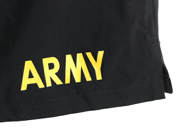 米軍実物 US ARMY アーミー ナイロン トレーニング ショートパンツ メンズ M ミリタリー ショーツ 短パン 海パン 水陸両用 インナー付き 黒