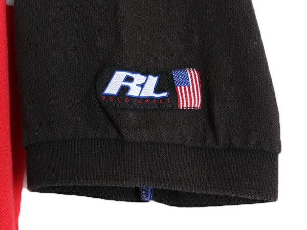 90s ■ ポロスポーツ ラルフローレン ボーダー 鹿の子 半袖 ポロシャツ メンズ XL / 90年代 オールド POLO SPORT ポロ カノコ 半袖シャツ