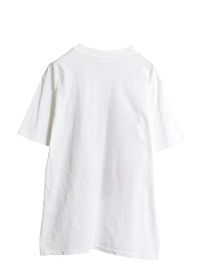 90s USA製 コカコーラ プリント 半袖 Tシャツ メンズ L オールド 企業 シングルステッチ ヘビーウェイト イラスト アート グラフィック 白